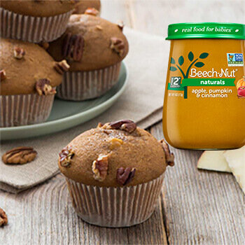 Spiced Apple & Pumpkin Muffins