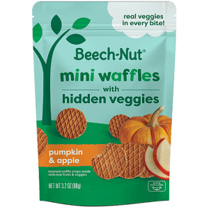 Beech-Nut® Pumpkin & Apple – Mini Waffles with Hidden Veggies
