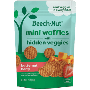 Beech-Nut® Butternut & Berry Mini Waffles with Hidden Veggies