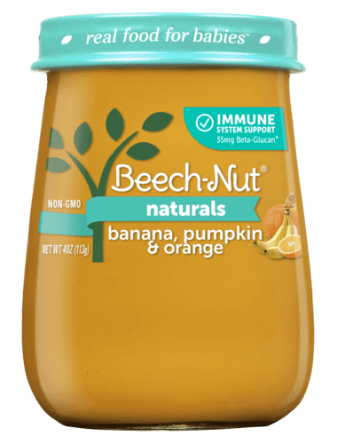 Beech-Nut Naturals® Immune System Support – Banana, Pumpkin & Orange Jar