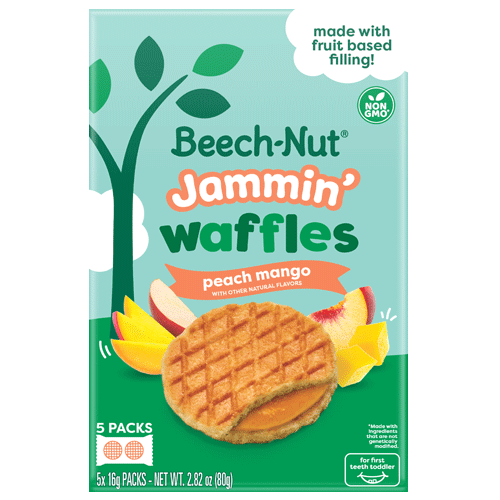 Beech-Nut® Peach Mango Jammin’ Waffles