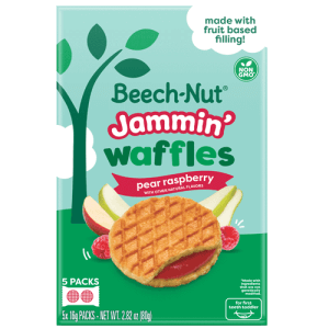 Beech-Nut® Pear Raspberry Jammin’ Waffles