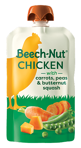 Beech-Nut® Chicken, Carrot, Peas, Butternut Squash Pouch