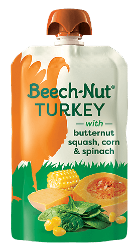 Beech-Nut® Turkey, Butternut Squash, Corn, Spinach Pouch