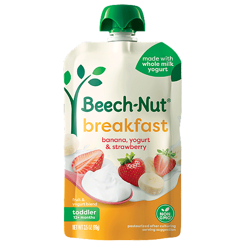 Beech-Nut® Yogurt, Banana & Strawberry Breakfast Pouch