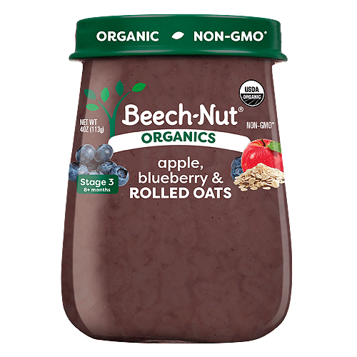 Beech-Nut® Organics Apple, Blueberries, & Rolled Oats Jar