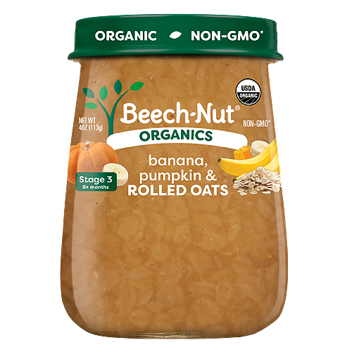 Beech-Nut® Organics Banana, Pumpkin & Rolled Oats Jar