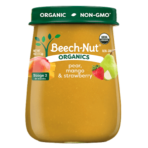 Beech-Nut® Organics pear, mango & strawberry jar