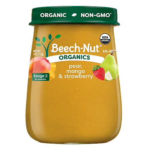 Beech-Nut® Organics pear, mango & strawberry jar