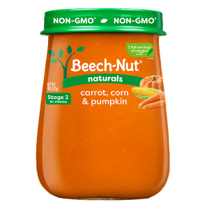 Beech-Nut Naturals® Carrots, Sweet Corn & Pumpkin Jar