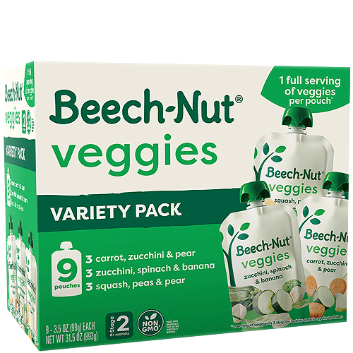 Beech-Nut® Veggies Pouch Variety Pack