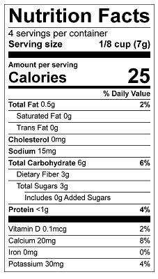 Melties Apple Carrot Mango Yogurt Nutrition Facts